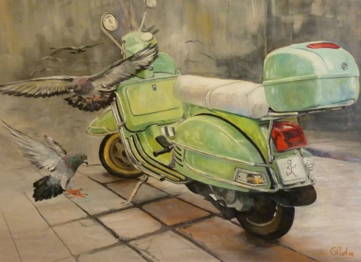 “The human passage- flying green “